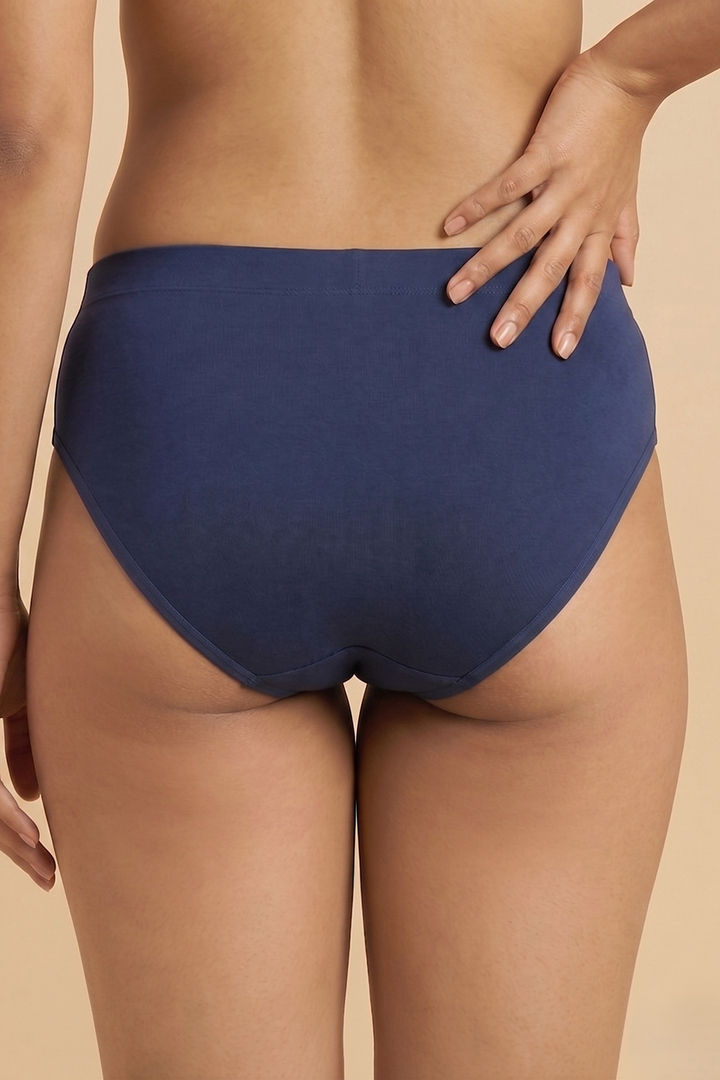 Zivame Medium Rise Full Coverage Seamless Hipster Panty (Pack of 3) - Multicolor — image 8